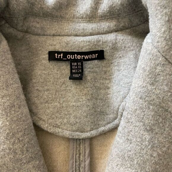 Zara Light Gray Trench Jacket - Picture 6 of 6